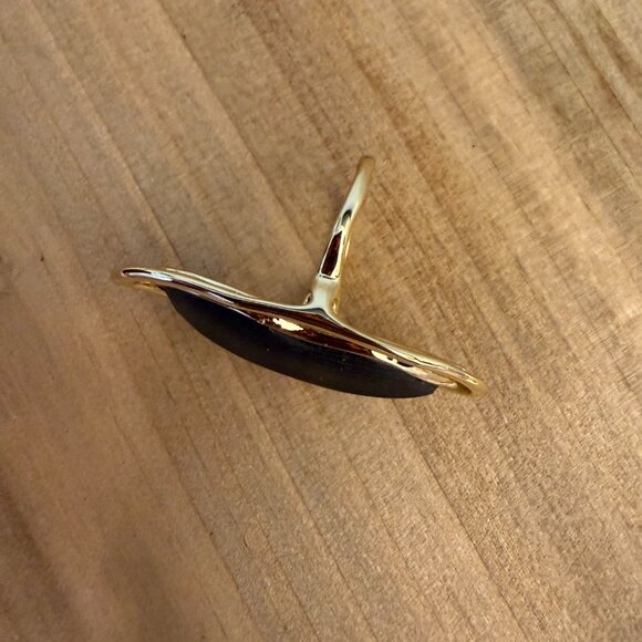 Alexis Bittar Framed Liquid Metal Lucite Ring - Picture 3 of 7